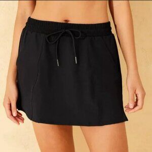 Women's High Waist Swim Board Skirt - Shade & Shore™ Black XL 16